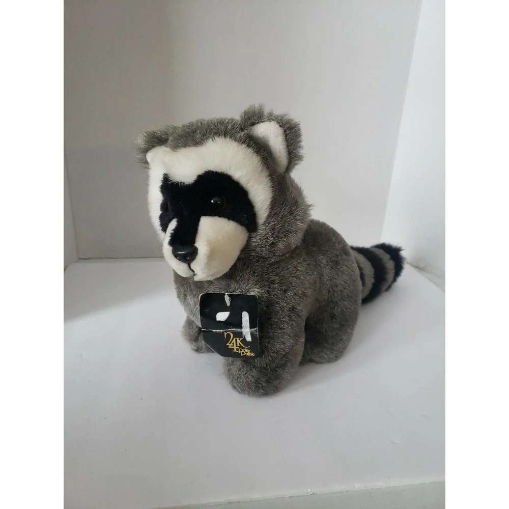 plush racoon 24k Polar Puff Raccoon Plush 1990 Vintage Soecial Effects‎